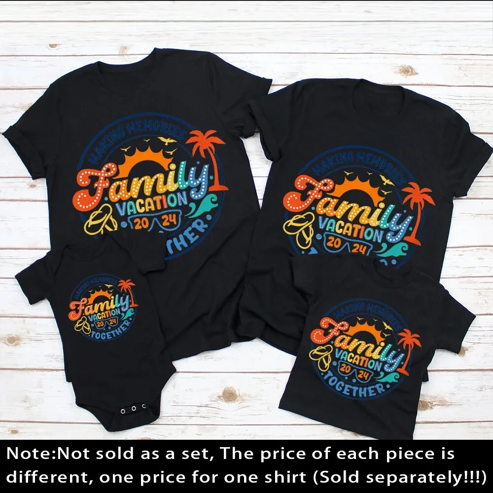 Family Vacation 2024 Making Memories Together Matching Shirts Family Vacation Shirt Daddy Mommy Baby and Kid Beach Trip Tee